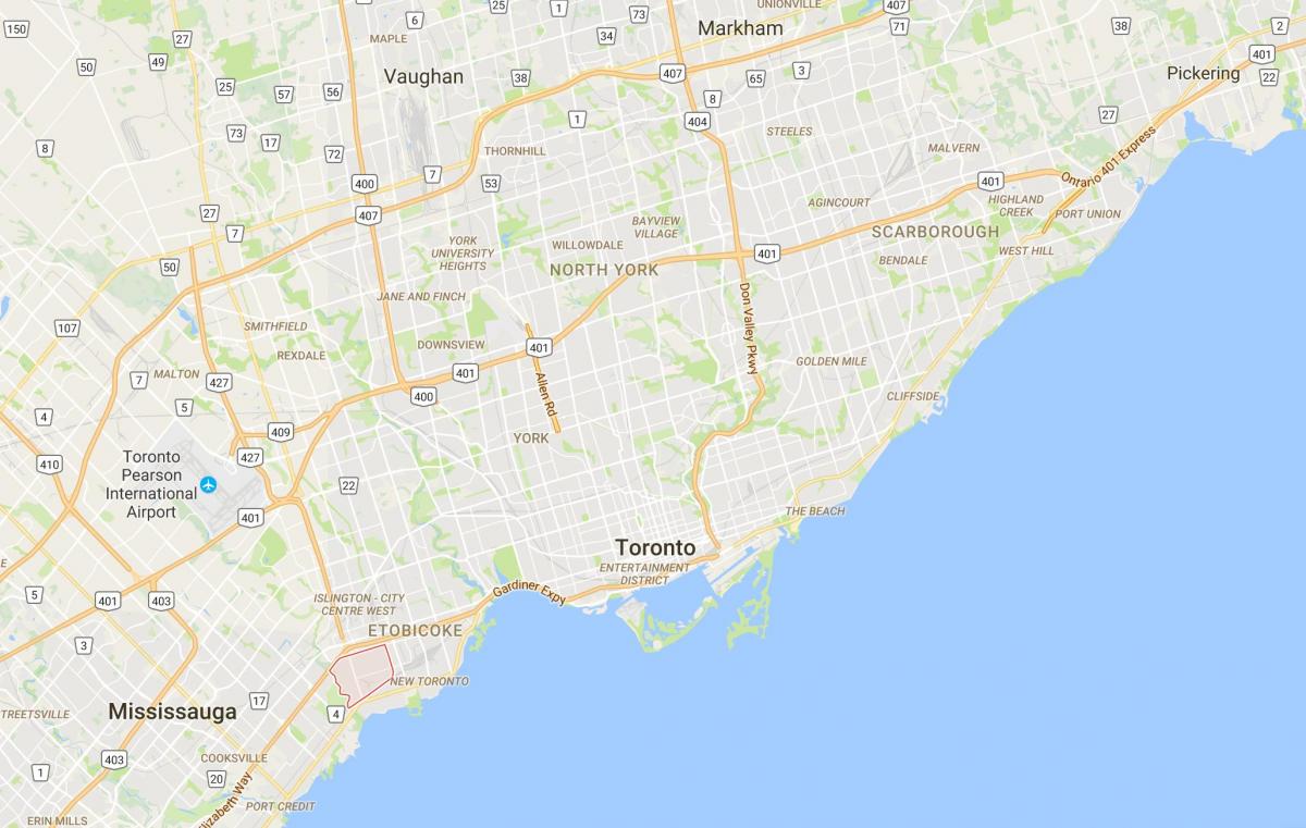 Kart av Alderwood Parkviewdistrict Toronto