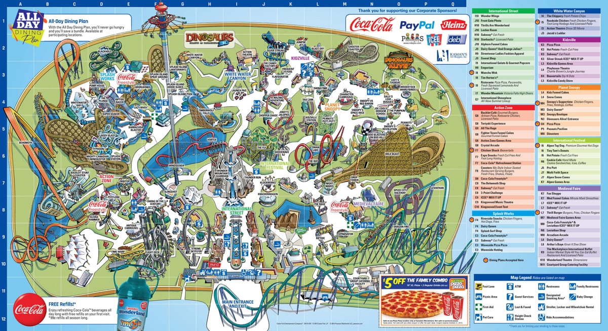 Kart over Canada ' s wonderland