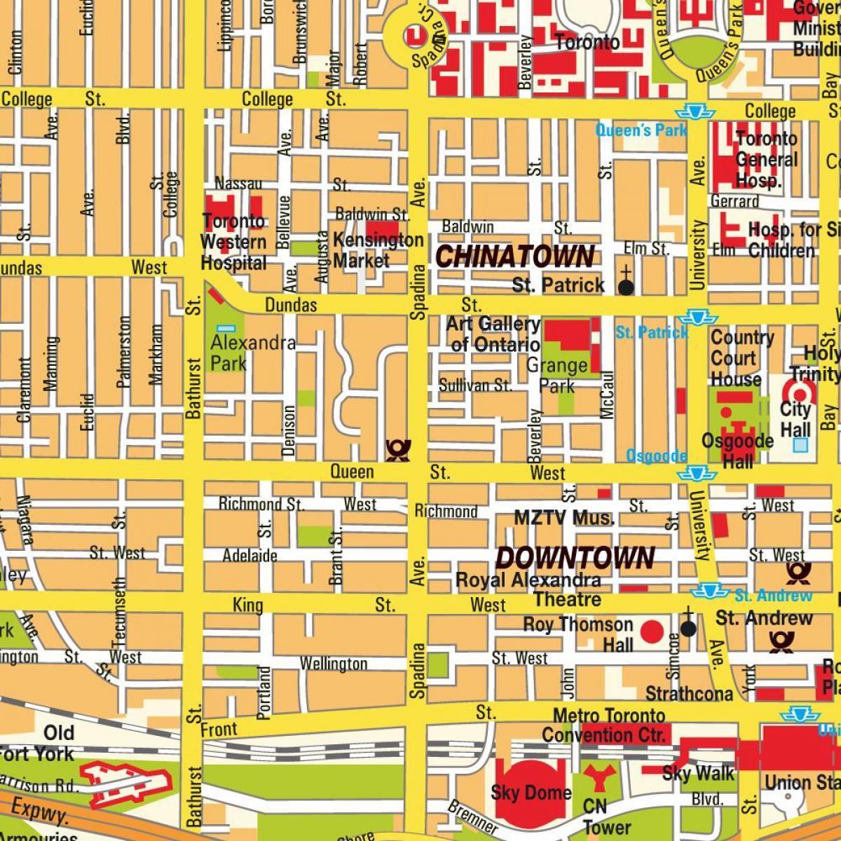 Kart av Chinatown Ontario