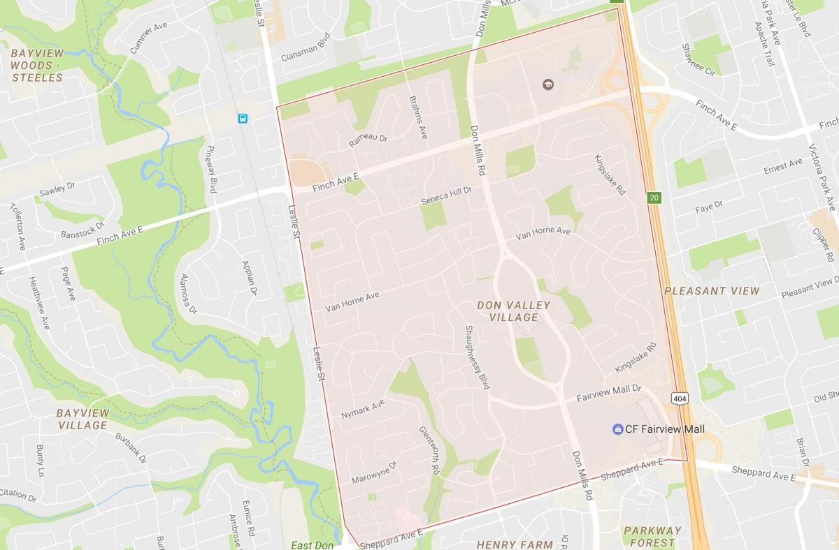 Kart av Peanut-området i Toronto