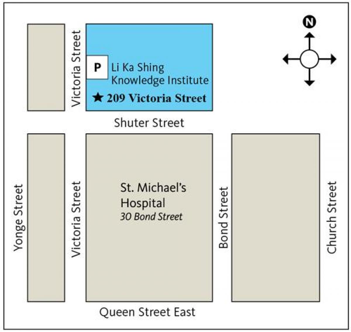 Kart over Li Ka-Ske Kunnskap Institutt Toronto
