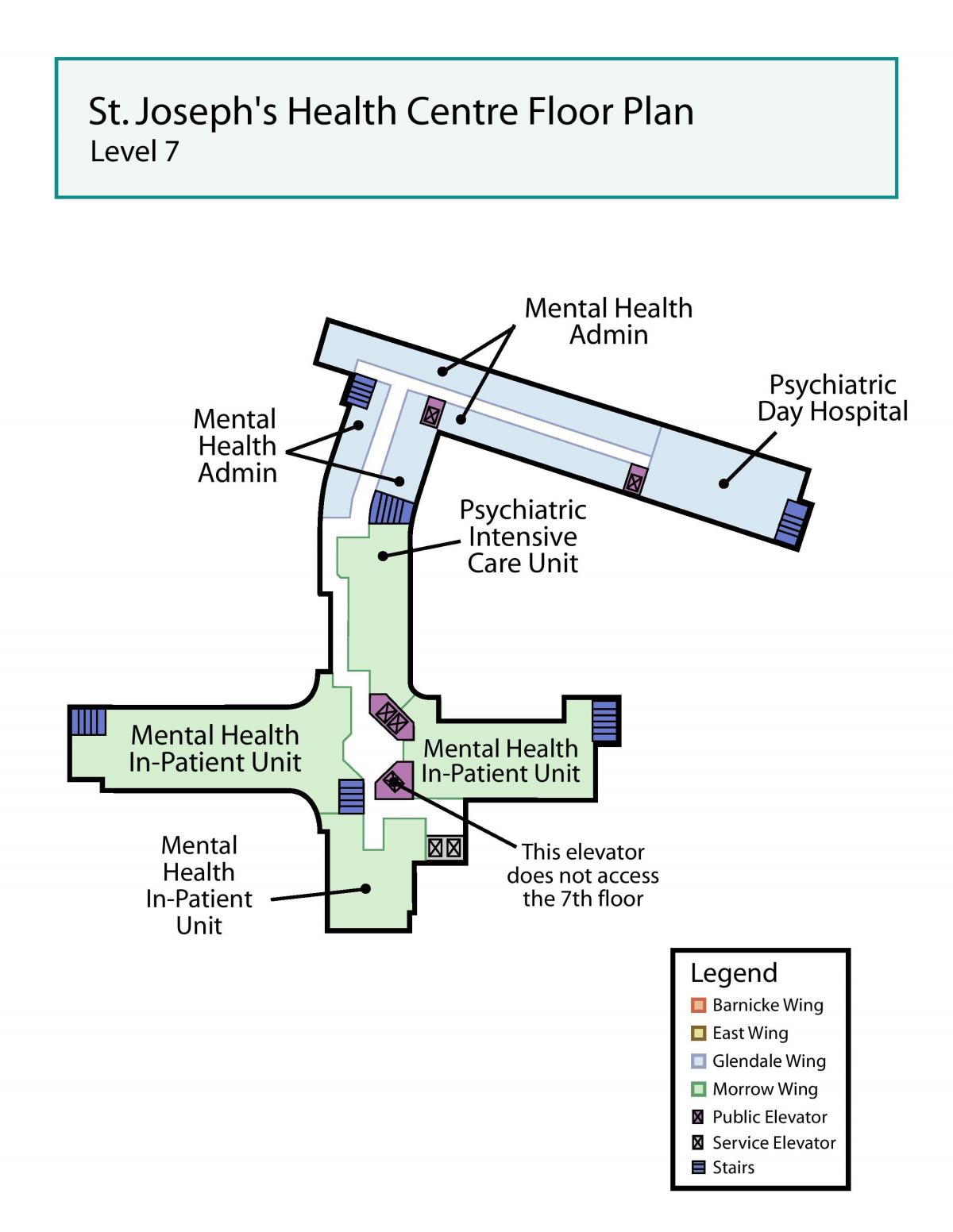 Kartet av St. Joseph ' s Health centre-Toronto nivå 7