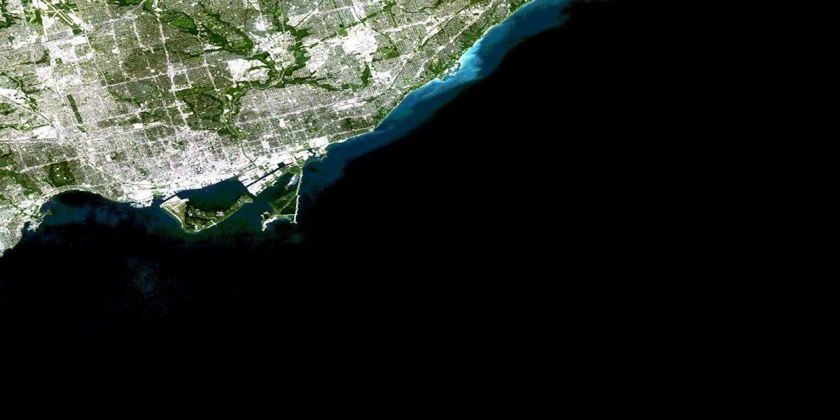 Kart av Toronto satellitt