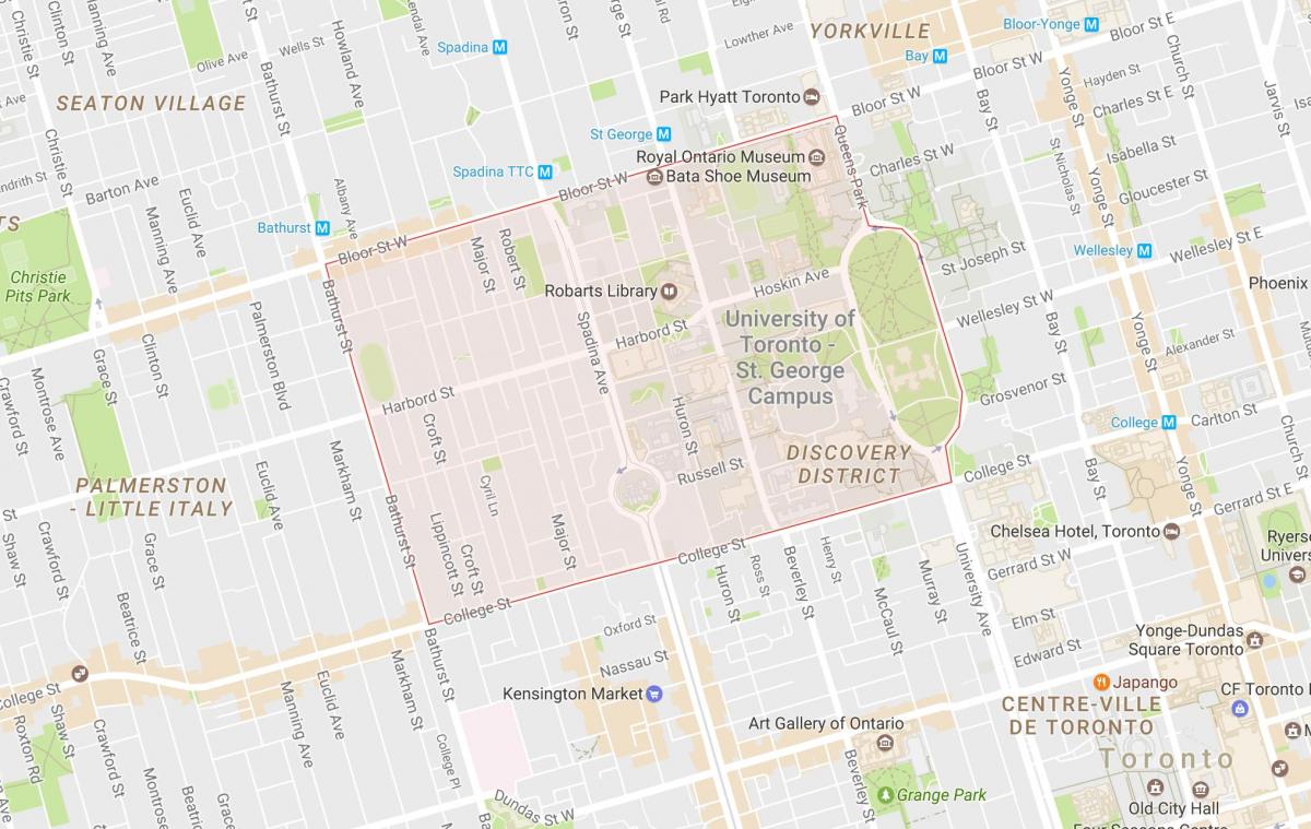 Kart av Universitetet i Toronto