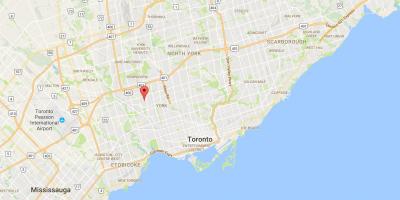 Kart over Amesbury-distriktet Toronto