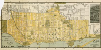 Kart over byen Toronto 1903