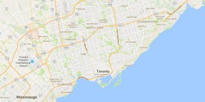 Kart over Clairville distriktet Toronto