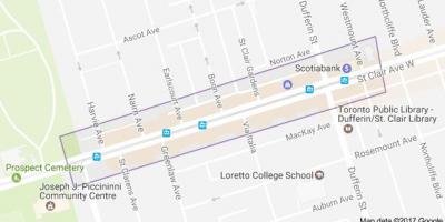 Kart av Corso Italia-Toronto
