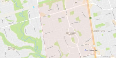 Kart av Peanut-området i Toronto