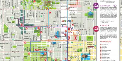 Kart over Miljøvennlig cab turer Toronto