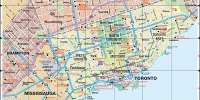 Kart over Expressways Toronto