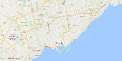 Kart over Guildwood distriktet Toronto