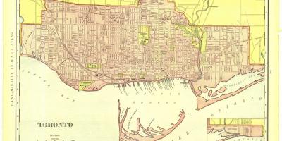 Kart over historisk Toronto