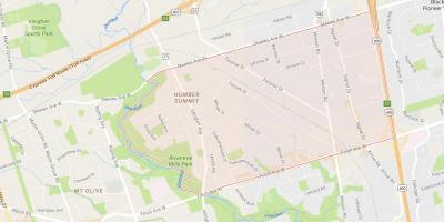 Kart av Humber Toppmøtet i Toronto-området