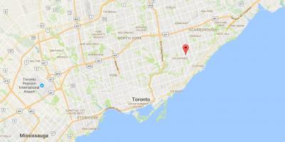Kart over Ionview distriktet Toronto