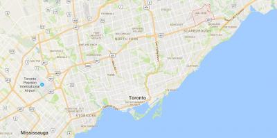 Kart av Malvern-distriktet Toronto