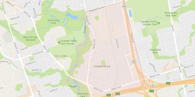 Kart over Pelmo Park – Humberlea-området i Toronto