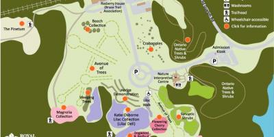 Kart over RBG Arboretum