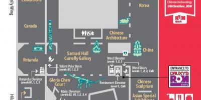 Kart av Royal Ontario Museum nivå 1