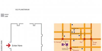 Kart av Royal Ontario Museum parkering