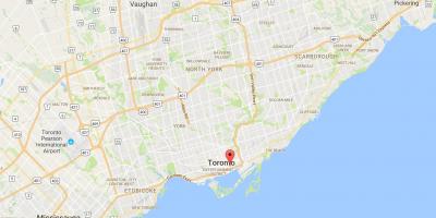 Kart over St. Lawrence-distriktet Toronto