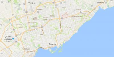 Kart over Tam O'Shanter – Sullivandistrict Toronto