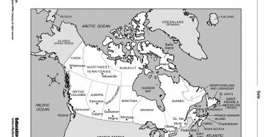 Kart av Toronto, on, canada