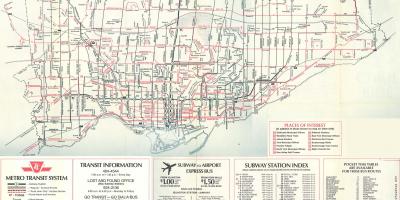 Kart av Toronto 1976