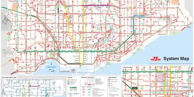 Kart av Toronto buss