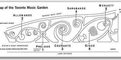Kart av Toronto Music Garden