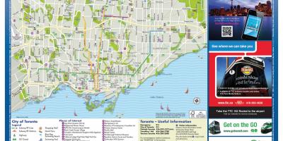 Kart av turisme Toronto