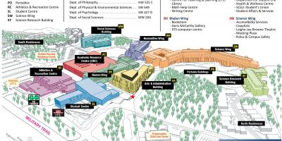 Kart av university of Toronto Scarborough campus