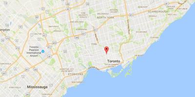 Kart i Vedlegg distriktet Toronto