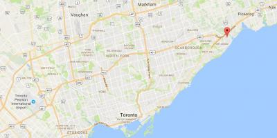 Kart over Vest-Rouge, bydelen Toronto