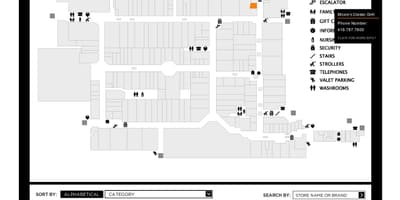 Kart av Yorkdale Kjøpesenter